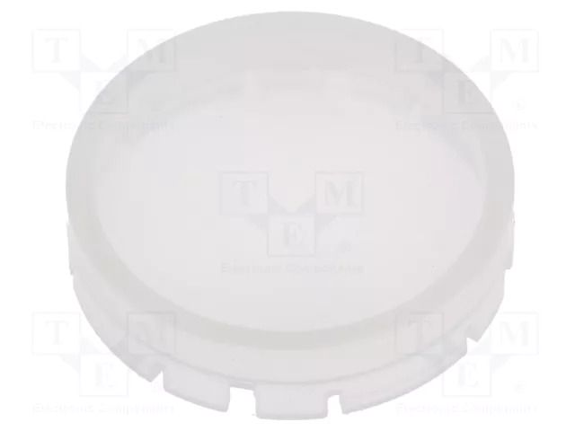 Actuator lens; RONTRON-R-JUWEL; white opal; Ø19.7mm SCHLEGEL T22HRRWS