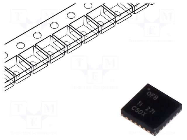 IC: PMIC; battery charging controller; Iout: 10A; 2.1÷22V; VQFN24 TEXAS INSTRUMENTS BQ24617RGET