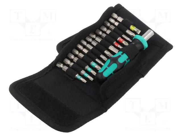 Kit: screwdrivers; hex key,square,Phillips,slot,Torx®; case WERA WERA.05051065001