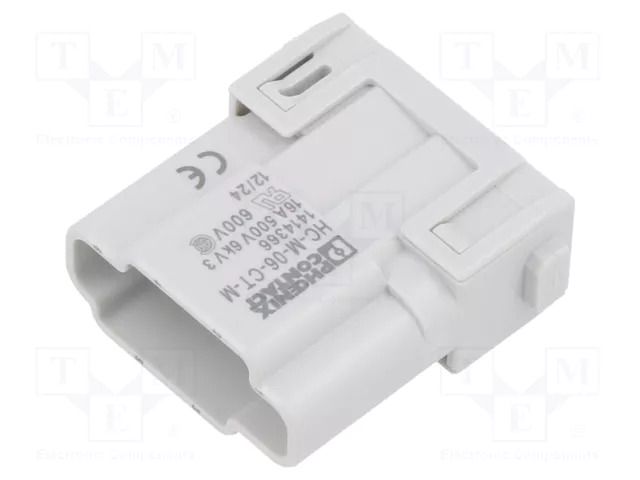 Connector: HDC; module; male; PIN: 6; 16A; 500V; HEAVYCON modular PHOENIX CONTACT HC-M-06-CT-M