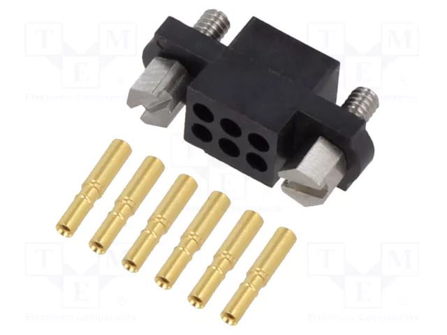 Connector: wire-wire/PCB; plug; female; PIN: 6; Datamate J-Tek; 3A HARWIN M80-4610605