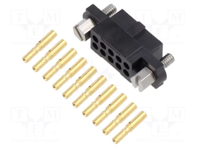 Connector: wire-wire/PCB; plug; female; PIN: 10; Datamate J-Tek; 3A HARWIN M80-4611005