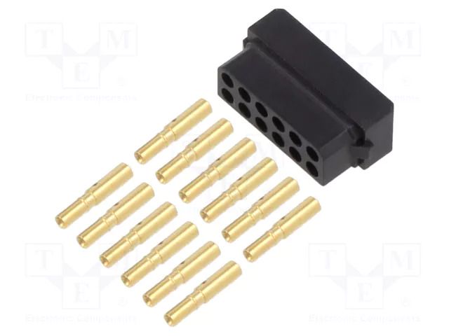 Connector: wire-wire/PCB; plug; female; PIN: 12; Datamate L-Tek; 3A HARWIN M80-8891205