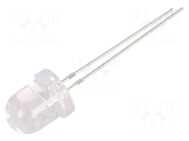 LED; blue; 7.8mm; 2500mcd; 30°; Front: convex; 9VDC; No.of term: 2 OPTOSUPPLY OSB58131A-VV