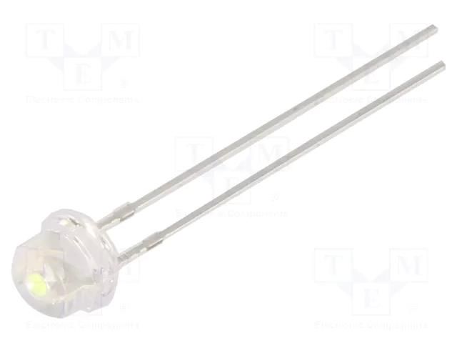 LED; blue (ice blue); 4.8mm; 2180÷3000mcd; 100°; Front: convex OPTOSUPPLY OSB64L56A1A