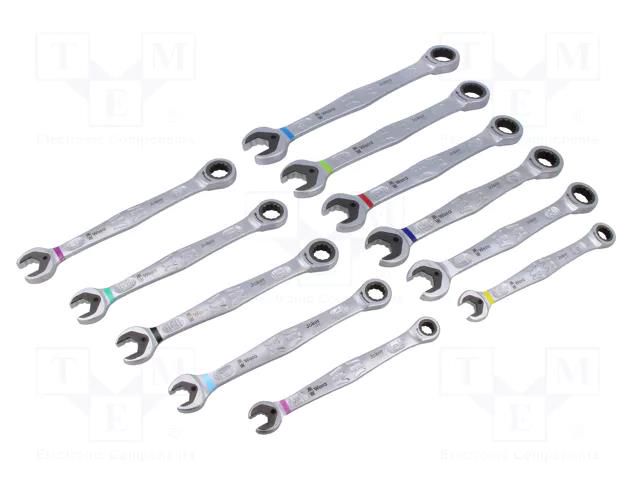 Wrench-set; combination spanner,with ratchet; Joker 6000 WERA WERA.05020014001