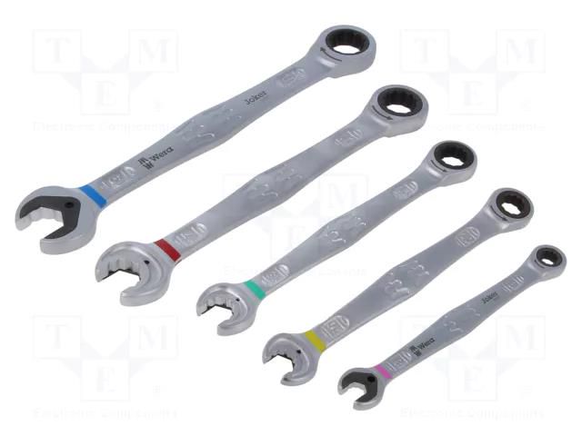 Wrenches set; combination spanner,with ratchet; Joker 6000 WERA WERA.05020015001