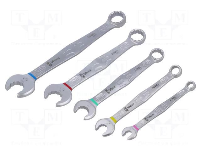 Wrenches set; combination spanner; Joker 6003; 5pcs. WERA WERA.05020234001