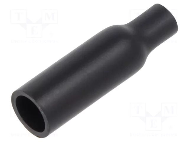 Heat shrink cap; glued; 3: 1; 6.35mm; L: 28.4mm; black; polyolefine TE Connectivity PD-CAP-1/4-0