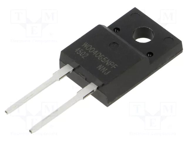 Diode: Schottky rectifying; SiC; THT; 650V; 4A; TO220FP-2; Ir: 0.8uA WAYON WSRSIC004065NPF