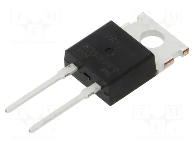 Diode: Schottky rectifying; SiC; THT; 650V; 15A; TO220-2; Ir: 5uA WAYON WSRSIC015065NPC