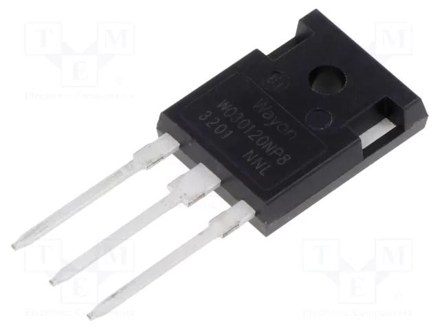 Diode: Schottky rectifying; SiC; THT; 1.2kV; 15Ax2; TO247-3; Ir: 8uA WAYON WSRSIC030120NP8