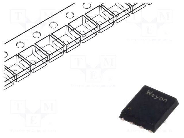 Transistor: N-MOSFET; unipolar; 30V; 200A; PDFN5060-8 WAYON WMB009N03LG4-CYG