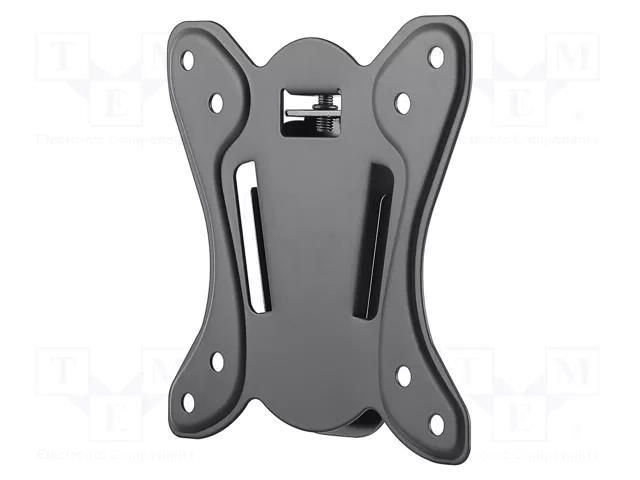 LCD/LED holder; black; slim,permanent; 25kg; 75x75mm,100x100mm Goobay GOOBAY-58523
