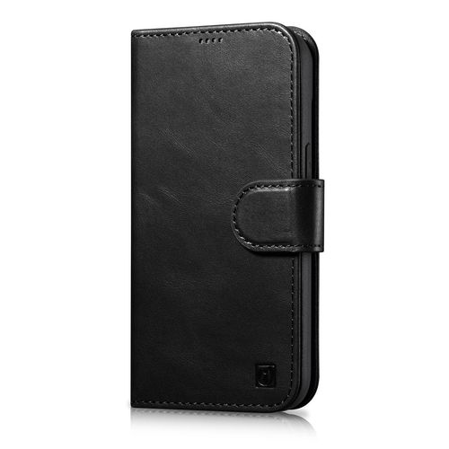 iCarer Oil Wax Wallet Case 2in1 Case iPhone 14 Leather Flip Cover Anti-RFID black (WMI14220721-BK), iCarer 6975092686019 6975092686019