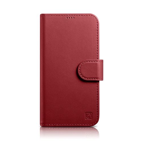 iCarer Wallet Case 2in1 iPhone 14 Leather Flip Case Anti-RFID Red (WMI14220725-RD), iCarer 6975092686194 6975092686194