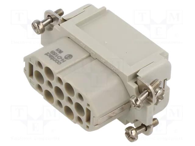 Connector: HDC; contact insert; female; EPIC H-D; PIN: 15; 15+PE LAPP 11256000