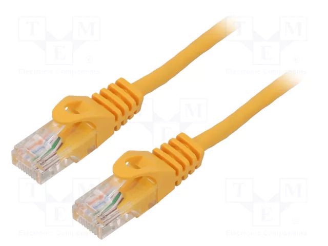 Patch cord; U/UTP; Cat: 6; RJ45 plug,both sides; stranded; CCA; 10m LANBERG PCU6-10CC-1000-O