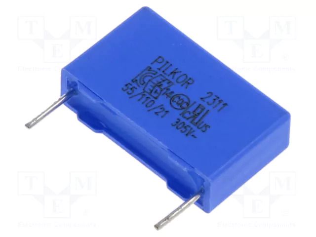 Capacitor: polypropylene; X2; 100nF; 305V; THT; ±20%; 15mm PILKOR PCX2339F60104
