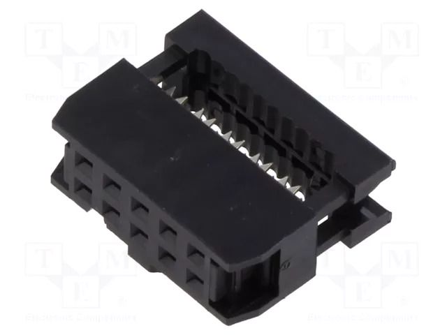 Connector: IDC; plug; female; PIN: 10; straight; IDC; 2.54mm; 2x5 AMPHENOL COMMUNICATIONS SOLUTIONS T812-1-10-TRAY