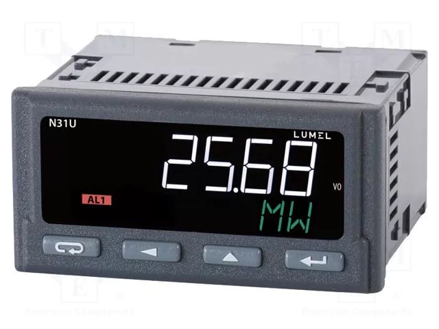 Meter: programmable; digital,mounting; LED; 6 digits; IP65 LUMEL N31U
