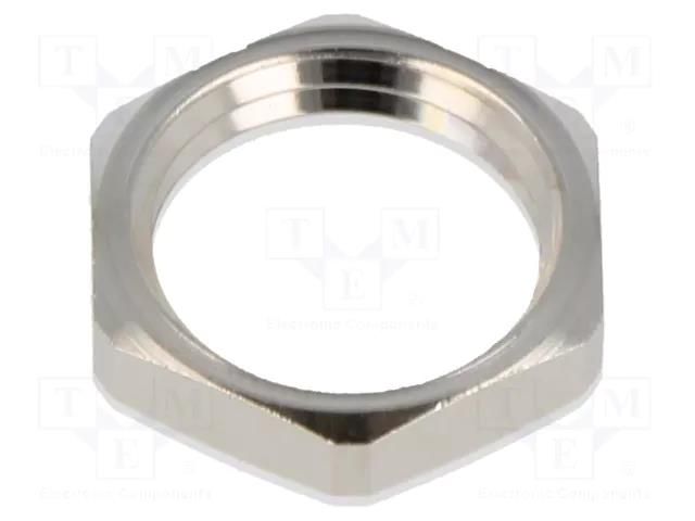 Nut; PG7; lead free; brass; Thread: PG; Plating: nickel; SKINDICHT® LAPP LP-52003490LF