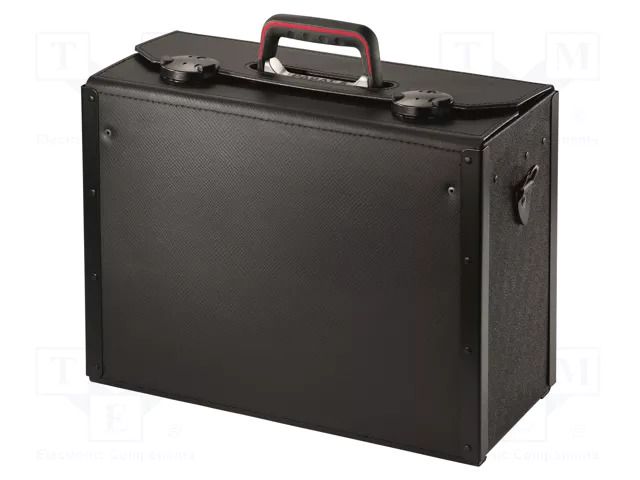 Case; tool case; black; polyetylene,natural leather; top line PARAT PAR-17000581
