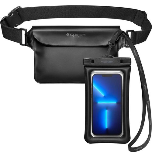 Spigen Aqua Shield A621 Waterproof Hip Bag + Floating Case - Black, Spigen 8809811860863 8809811860863