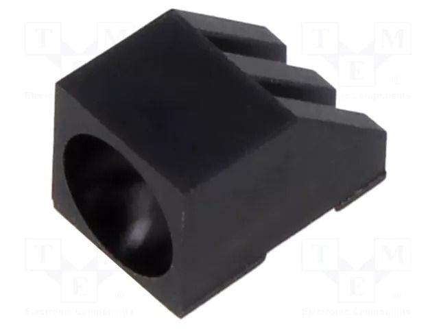 LED housing; 5mm; black; UL94V-2; polyamide; No.of diodes: 1 BIVAR 909-235BK