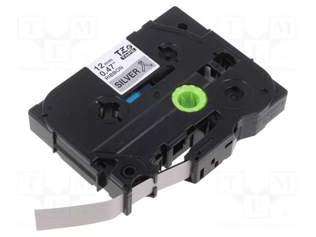 Tape; 12mm; 8m; silver; Character colour: black; laminated BROTHER BR-TZER931