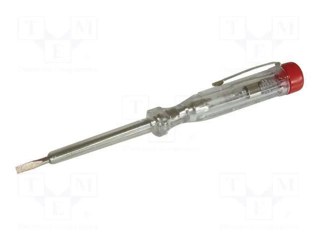 Voltage tester; insulated; slot; 65mm; 120÷250VAC C.K CK-440007