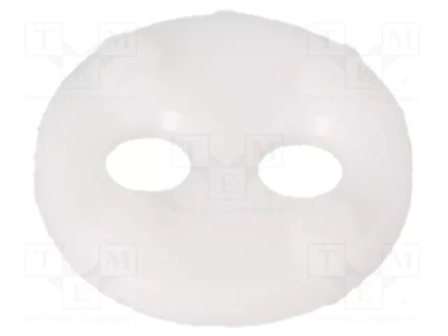 Spacer sleeve; LED; Øout: 6.4mm; ØLED: 3mm,5mm; L: 1.5mm; white BIVAR 450-060