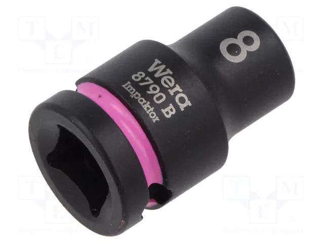 Socket; 6-angles,socket spanner,impact; HEX 8mm; 3/8"; IMPAKTOR WERA WERA.05005500001