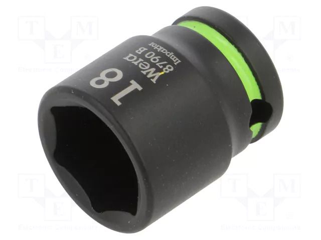 Socket; 6-angles,socket spanner,impact; HEX 18mm; 3/8"; IMPAKTOR WERA WERA.05005509001