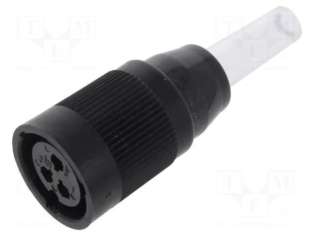 Connector: circular; 690; 250V; 10A; PIN: 3; plug; female; soldering BINDER 09-0056-00-03