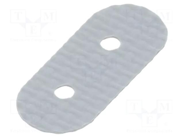 Heat transfer pad: silicone; for quartz; Thk: 0.23mm; 900mW/mK ALUTRONIC SI499