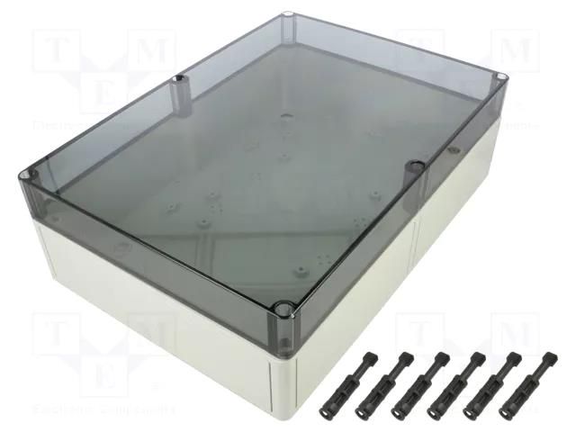 Enclosure: multipurpose; X: 254mm; Y: 361mm; Z: 111mm; TK PS; grey SPELSBERG TK-PS-3625-11-TO