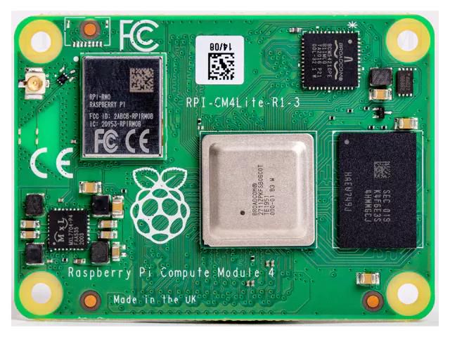 SOM; integrated compute module; Cortex A72; PCIe 2.0,U.FL; 5VDC RASPBERRY PI SC0667