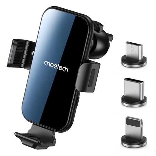 Choetech induction charger with holder + magnetic tips black (T201-F), Choetech 6932112102119