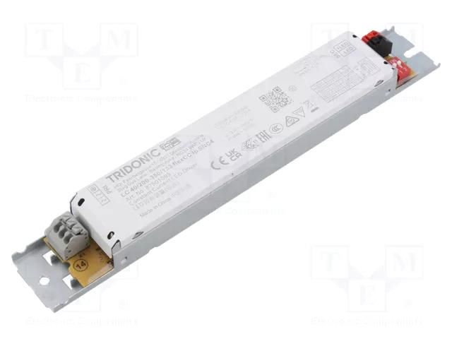 Power supply: switching; LED; 40W; 50÷133VDC; 200÷350mA; IP20; LC TRIDONIC 87501099