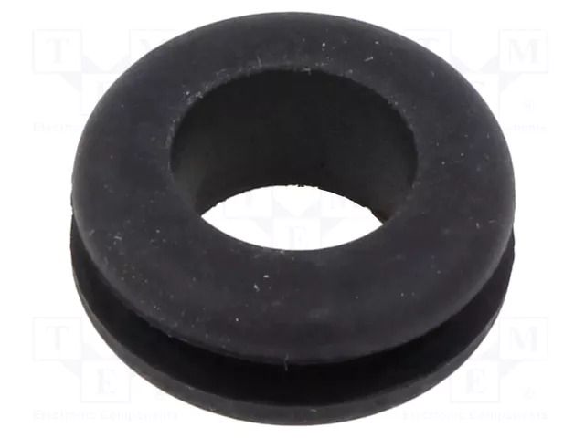 Grommet; Ømount.hole: 15mm; Øhole: 11mm; black; -40÷125°C; EPDM ESSENTRA ESS-10284810
