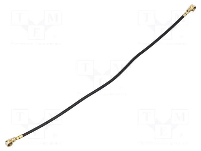 Cable; Colour: black; Len: 0.1m; Wire dia: 28.7mm; Type: angled HIROSE UFL2LPA068Y2TA100