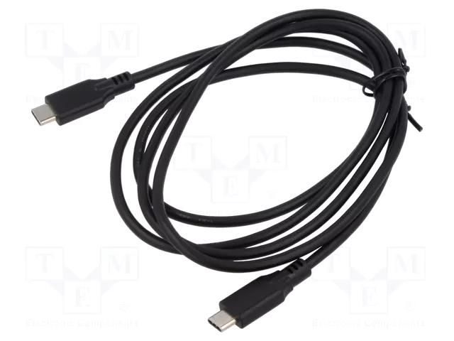 Cable; USB C plug x2; 1.5m; Interface: 480Mbps; Core: Cu; PVC ART ART-OEM-C6-1.5