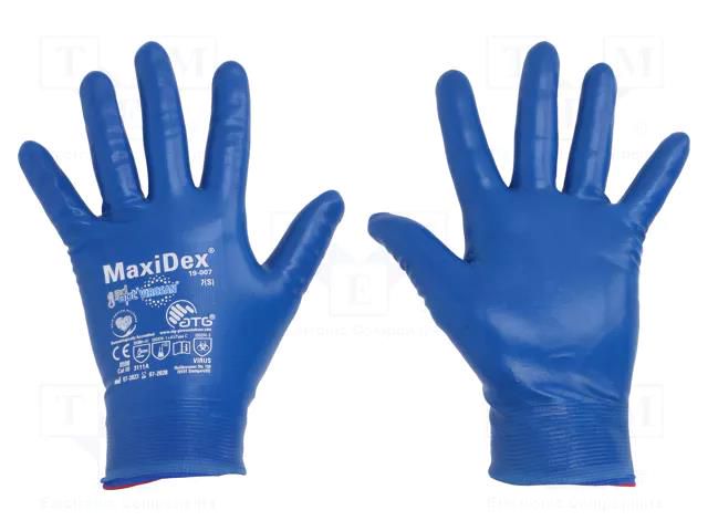 Protective gloves; Size: 7; blue; MaxiDex® ATG ATG-19-007/07