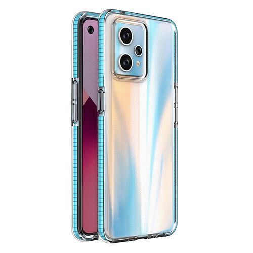 Spring Case for Realme 9 Pro+ / Realme 9 silicone cover with frame light blue, Hurtel 5907769348433 5907769348433