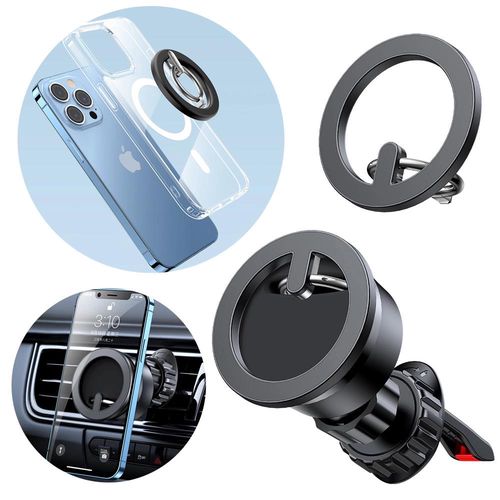 Joyroom kit multifunctional magnetic car holder ring phone support black (JR-ZS294), Joyroom 6941237196644 6941237196644