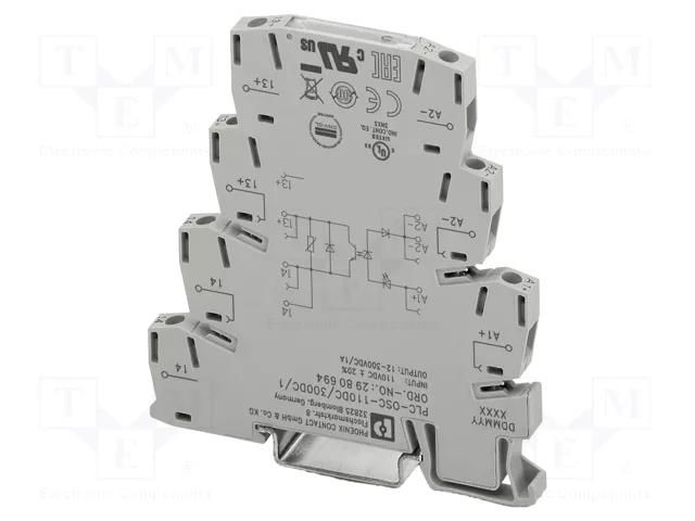 Relay: solid state; SPST-NO; Ucoil: 8.2VDC; 50mA; 0.05A/0.1VDC PHOENIX CONTACT PLC-SC-EIK1-SVN24P
