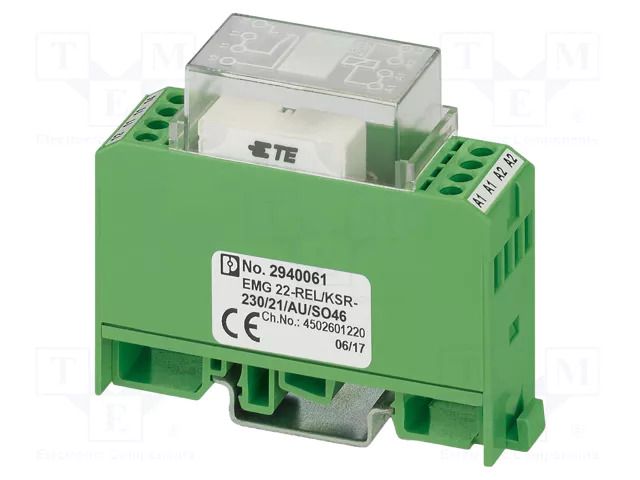 Relay: interface; SPDT; Ucoil: 230VAC; 0.5A; 0.5A/30VAC; 0.5A/36VDC PHOENIX CONTACT EMG22-REL/KSR-230