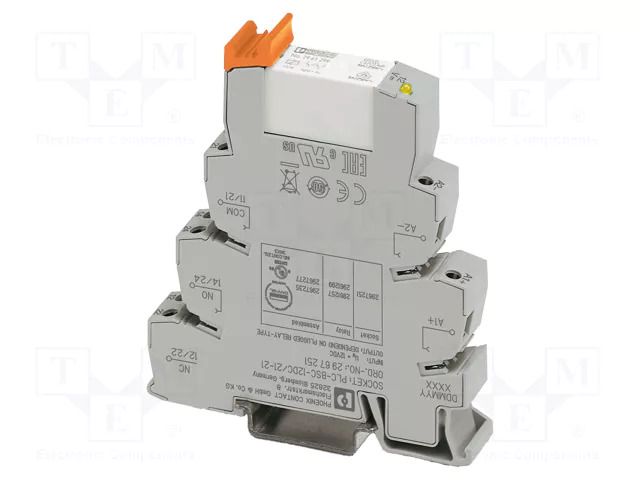 Relay: interface; SPDT; Ucoil: 24VDC; 6A; 3A/230VAC; 2A/24VDC; IP20 PHOENIX CONTACT PLC-RSC-24DC/1/ACT