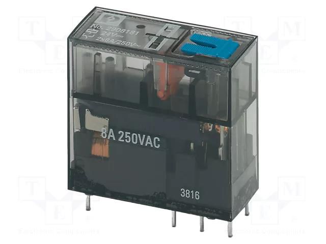Relay: miniature; DPDT; Ucoil: 24VDC; Icontacts max: 8A; max.250VAC PHOENIX CONTACT REL-MR-BL-24/21-21